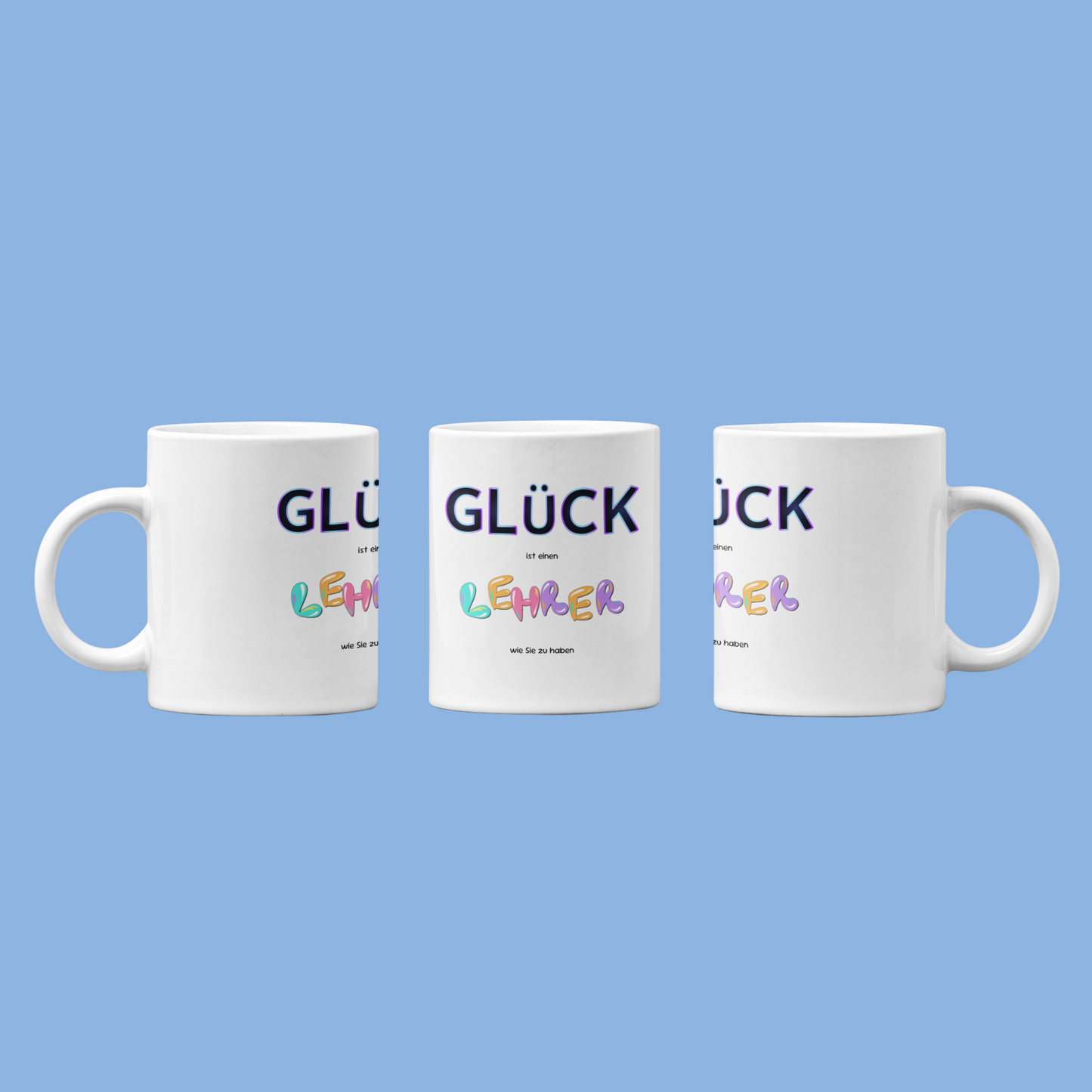 Geschenk für eine(n) Lehrer(in) "Ein Glück das wir dich haben"