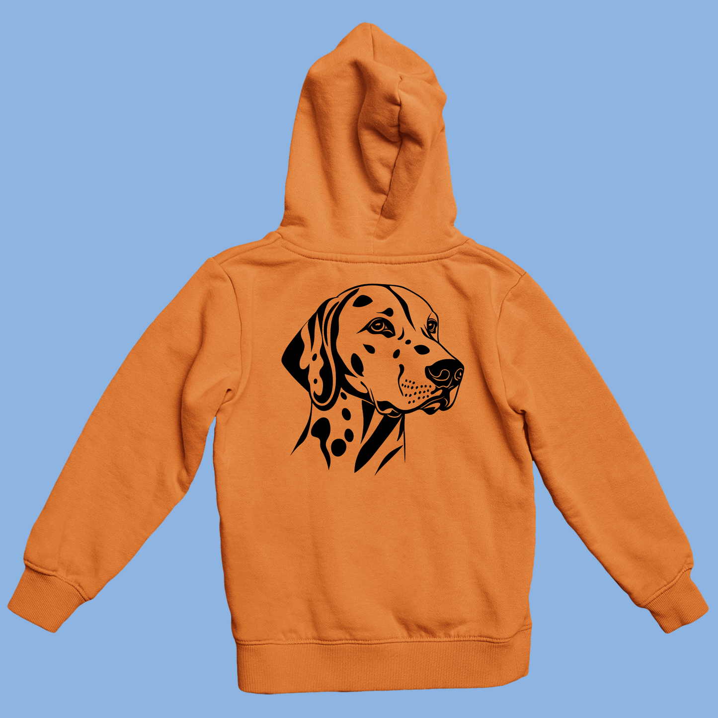 Hoodie orange  "Dalmatiner"