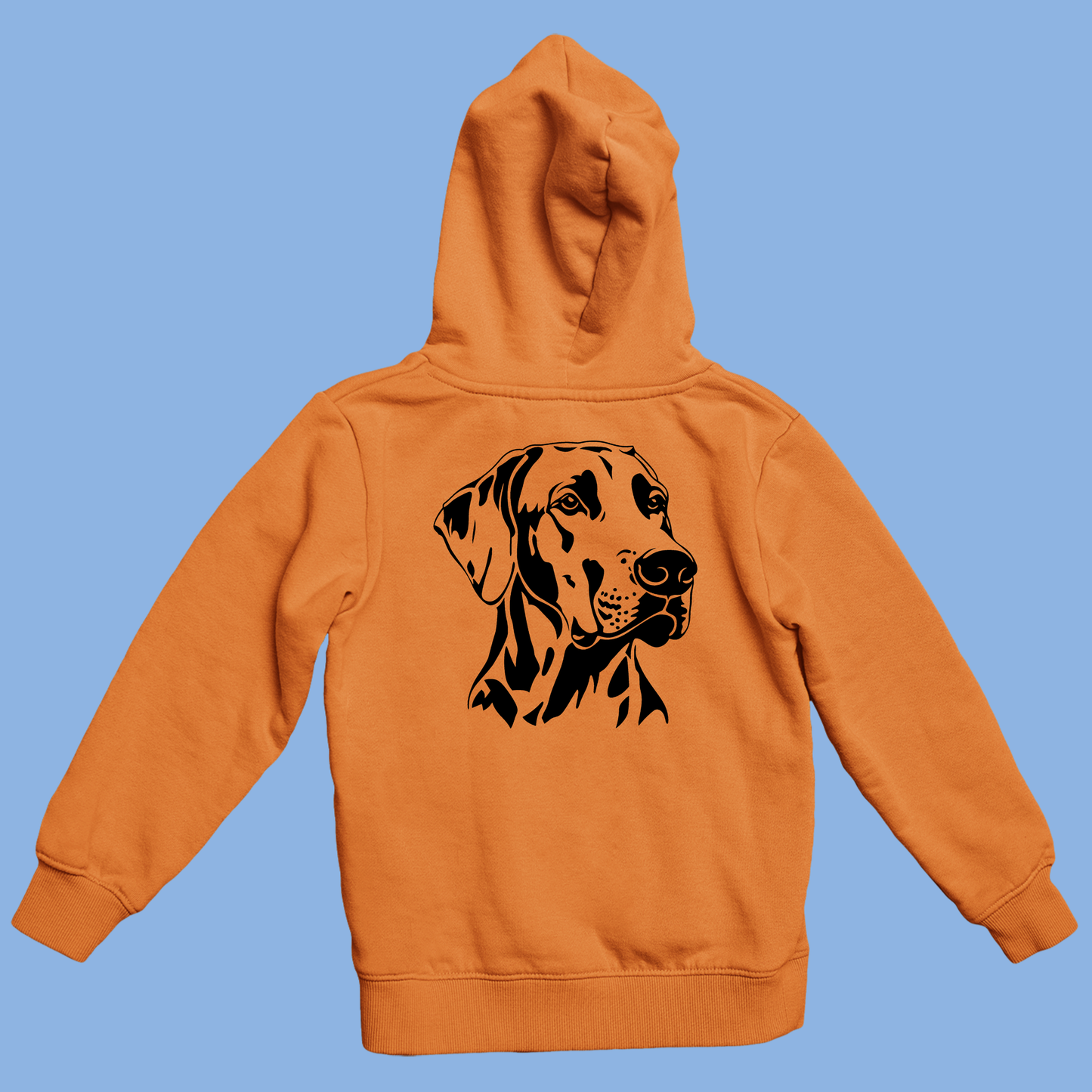 Hoodie orange  "Deutsche Dogge"