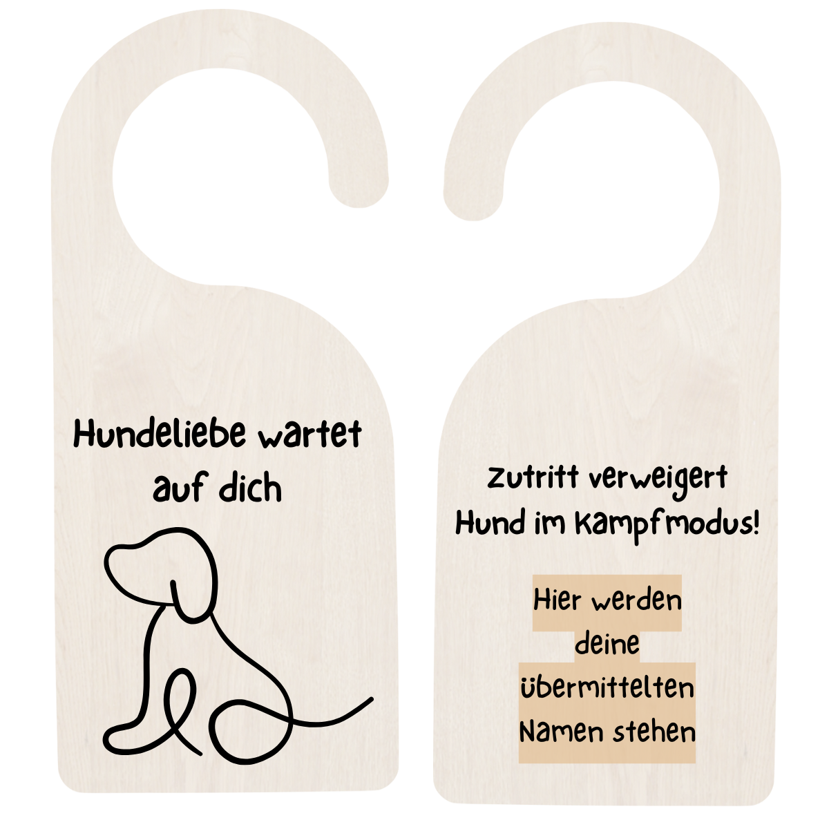 Türschild "Hundeliebe"